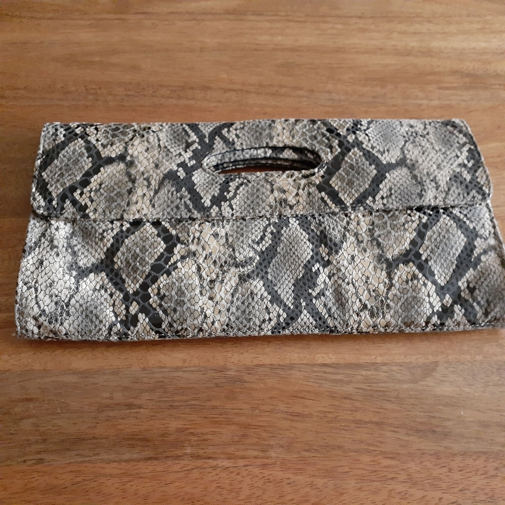 Hobo snakeskin clutch
